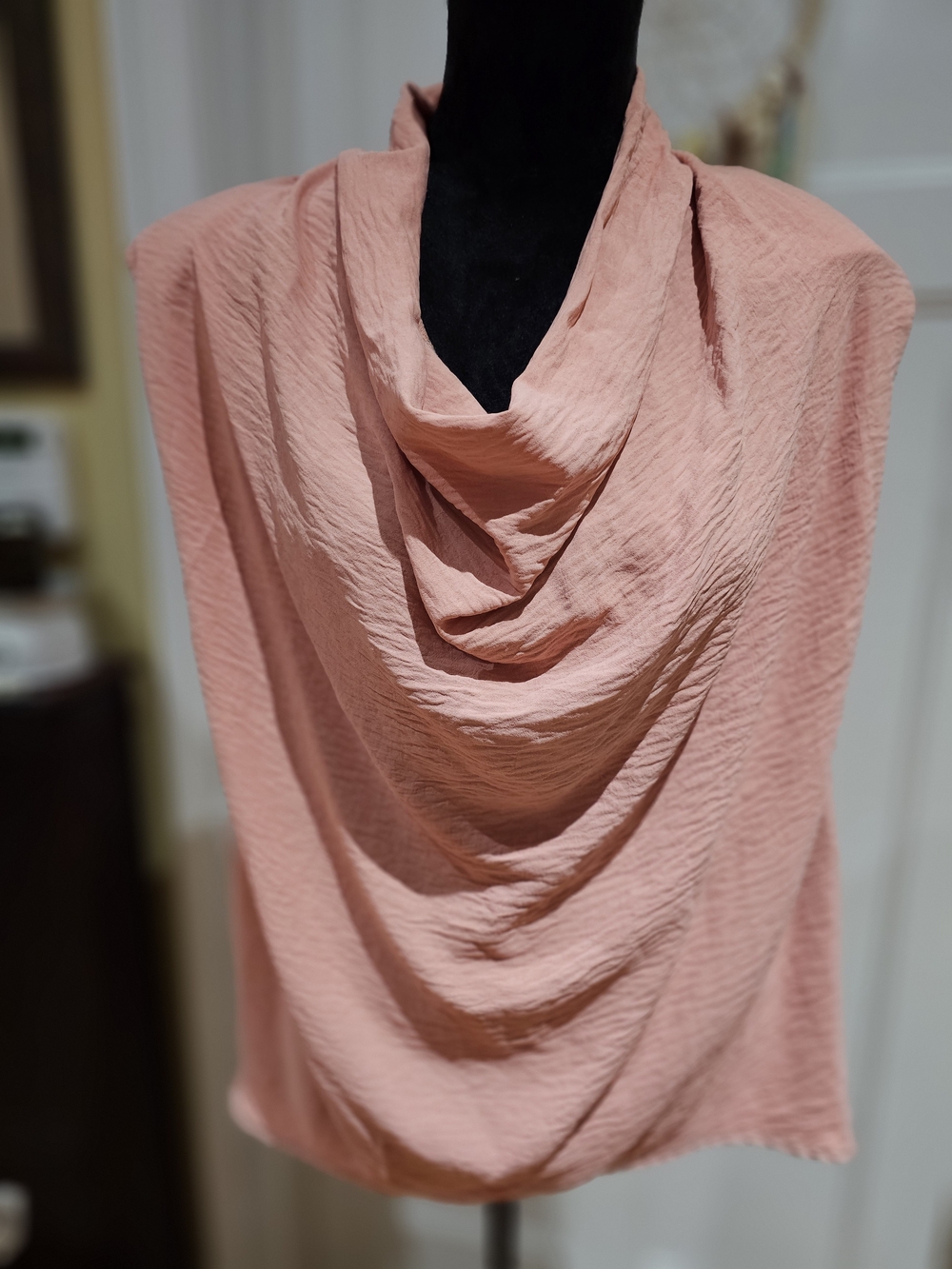 entro Blush Pink Cowl Neck Top